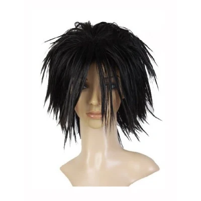 Abbildung von Prettyland Death Note L Ryuuzaki Schwarz Spiky Kurz Mittel lang fransig Cosplay Perücke Wig C744