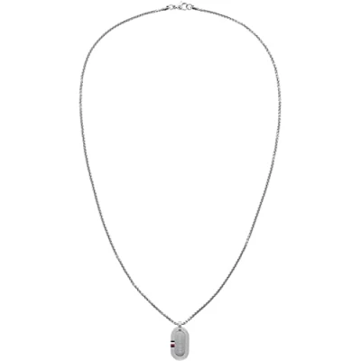 Abbildung von Tommy Hilfiger Minimalist Family Halskette silvercoloured, Herren, Größe: One Size, Silver coloured