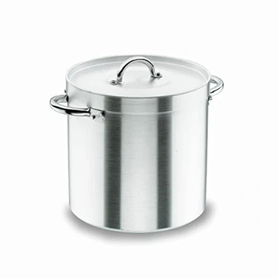 Abbildung von Lacor 20134 Hoher Suppentopf mit Deckel 34 cm, Silber