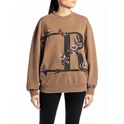 Abbildung von REPLAY Damen W3616B Sweatshirt, 989 Safari, S