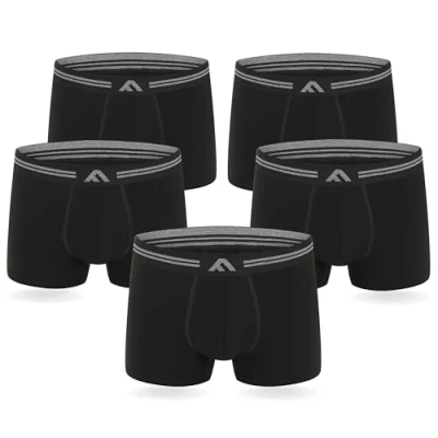 Abbildung von FM London 5er Pack Bambus Herren Boxershorts mit Stretch Fit Design
