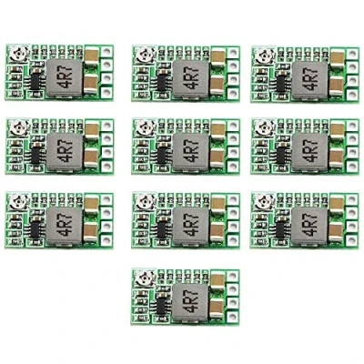 Abbildung von ZkeeShop 10 Stücke Mini Step Down Stromversorgungsmodul DC 4.5 24V,12V 24V bis 5V 3A Spannungsabwärtswandler Einstellbar 1.8V 2.5V 3.3V 9V 12V Spannungswandler