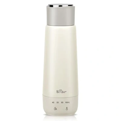 Abbildung von Bear 300ml elektrischer Wasserkocher, 3 in 1 Reise Doppelschicht 304 Edelstahlliner, tragbarer kleiner schneller Heizungsisolierungsbecher(Doppeltaste)