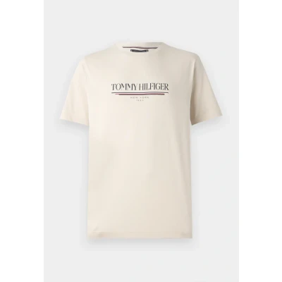 Abbildung von Tommy Hilfiger Brand LOVE TEE Tshirt print, Herren, Größe: XS, Newsprint