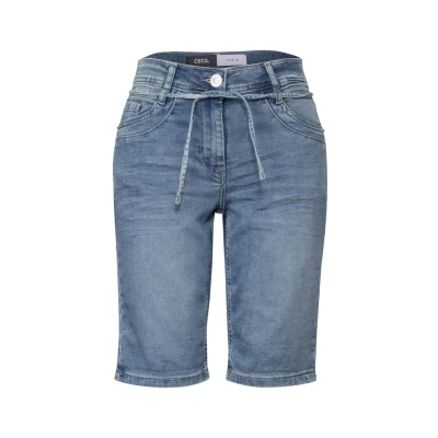 Abbildung von Cecil JOGG IM LOOK Jeans Shorts, Damen, Größe: 26, Blau