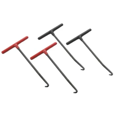 Abbildung von Kellegour Auspuff Federhaken,4 Stück Motorrad Federzieher Bremse,Bremse Federhaken Werkzeug,Stahl Federhaken,Motorrad Federspanner für Motorräder,Fahrräder,Trampoline,Roller(Rot,Schwarz)(16 x 8cm)