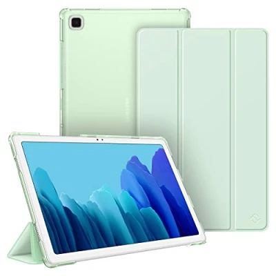 Abbildung von Fintie Hülle für Samsung Galaxy Tab A7 10.4 2022/2020, Ultradünn Schutzhülle mit transparenter Rückseite und Auto Schlaf/Wach Funktion, Grün