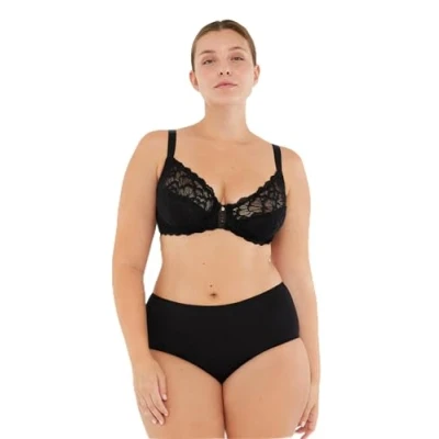 Abbildung von Dagi Women&#039;s Black Underwire Fixed Strap Bra, Black,95C