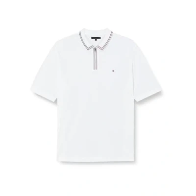 Abbildung von Tommy Hilfiger ZIP Plackt Tipng Poloshirt, Herren, Größe: 5XL, White