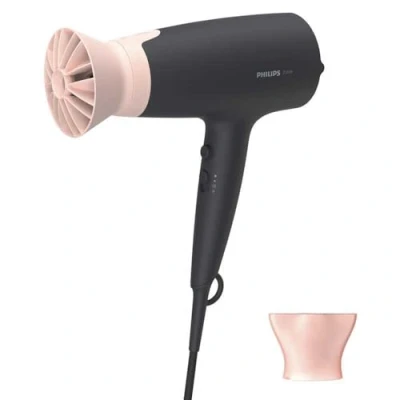 Abbildung von Philips Series 3000 Haartrockner mit ThermoProtect Aufsatz 2100W, Ionisierungsfunktion, 6 Hitze und Geschwindigkeitsstufen (Modell BHD350/10)