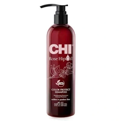 Abbildung von CHI Rose Hip Oil Color Nurture Protecting Shampoo 739 ml