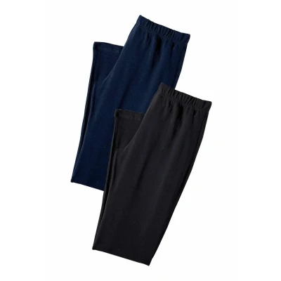 Abbildung von Lascana 2 PACK Leggings Hosen, Damen, Größe: 32/34, Marine/schwarz