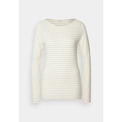 Abbildung von Marc O&#039;Polo LONG Sleeve BOAT NECK Striped Langarmshirt, Damen, Größe: XS, Multi/off white