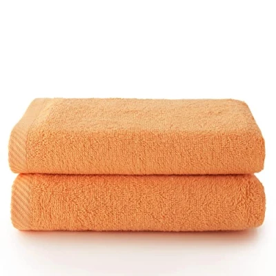 Abbildung von Top Towel Plus Große Badetücher Badezimmerhandtücher 2 Hand oder Waschbeckenhandtücher 50x100 cm 100% Baumwolle Granat