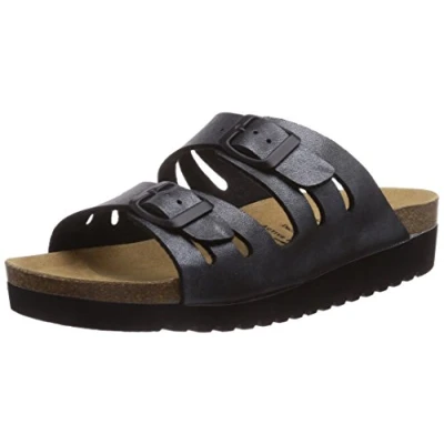 Abbildung von Lico BIOLINE LADY Pantolette Damen Sandale, Schwarz, 40 EU