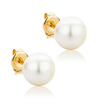 Abbildung von Orovi Damen Ohrringe Perlen Set Ohrstecker 9 Karat Gold Gelbgold (375) Schmuck