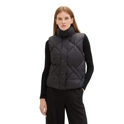 Abbildung von TOM Tailor Puffer Weste, Damen, Größe: Large, Deep black