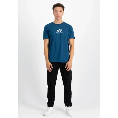 Abbildung von ALPHA INDUSTRIES Herren Basic T Ml Shirt, Blau (Naval Blue), XXL