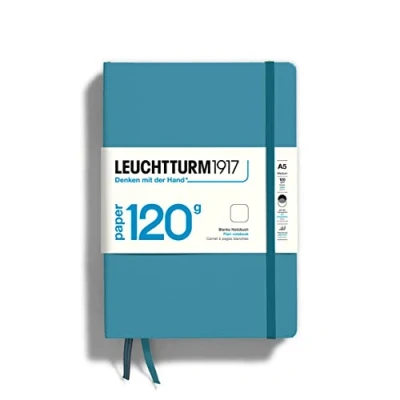 Abbildung von LEUCHTTURM1917 364427 Notizbuch Medium (A5) 120 g/m² Paper Edition, Hardcover, 203 nummerierte Seiten, Nordic Blue, blanko