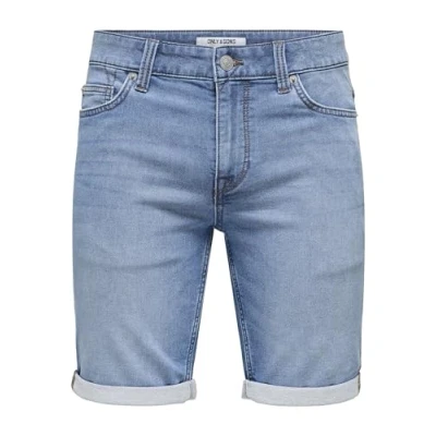 Abbildung von Only &amp; Sons Onsply LIFE Jeans Shorts, Herren, Größe: XS, Blue denim