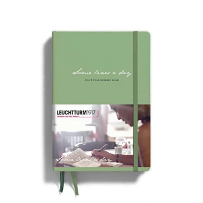 Abbildung von LEUCHTTURM1917 363840 Some lines a day, 5 Jahres Buch Medium (A5), Salbei
