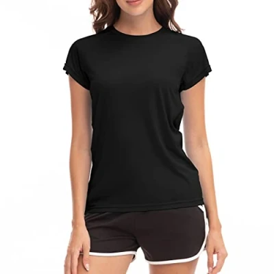 Abbildung von MEETWEE Damen Surf Shirt Rash Guard UV Shirts Schwimmen Tankini UPF 50+ Kurzarm Badeshirt Bademode