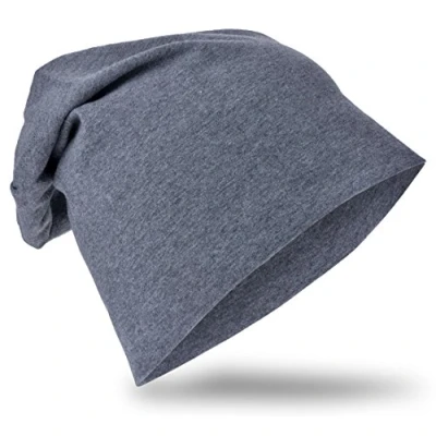 Abbildung von Miobo Kinder Slouch Beanie Mütze,Baumwolle,Unifarbe Anthrazit XL