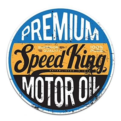 Abbildung von Retro Vintage Aufkleber Finest Folia Sticker Old School Ace Kult Rockabilly (R147 1 Speed King)