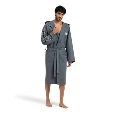 Abbildung von Arena Unisex ZEAL PLUS Bademantel greywhite, Größe: XXL, Grey white