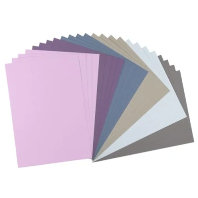 Abbildung von Vaessen Creative Florence Selbstklebend Cardstock A4 Bastelpapier Farbenmix 24 Stück Bedruckbares Papier zum Basteln und Hobbyprojekte