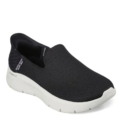 Abbildung von Skechers Damen Women&#039;s Hands Free Slip ins Go Walk Flex Relish Sneaker, Schwarz/Weiß, 41 EU Weit