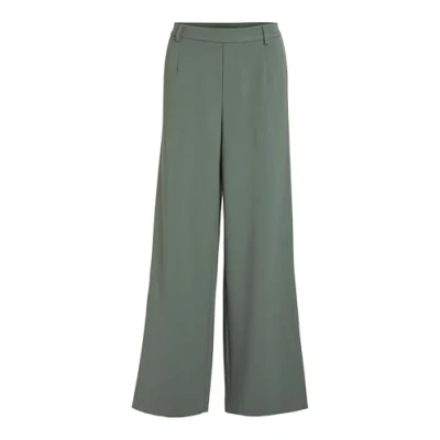 Abbildung von VILA Vivarone HW WIDE NOOS Stoffhose, Damen, Größe: 34, Duck green