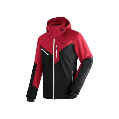 Abbildung von Maier Sports Pajares, Warme Herren Skijacke, Wasserdichte Winterjacke mit 2 Wege Stretch, mTEX Wetterschutz und mTHERM für hohen Wärmerückhalt, PFC frei, Schwarz, 56