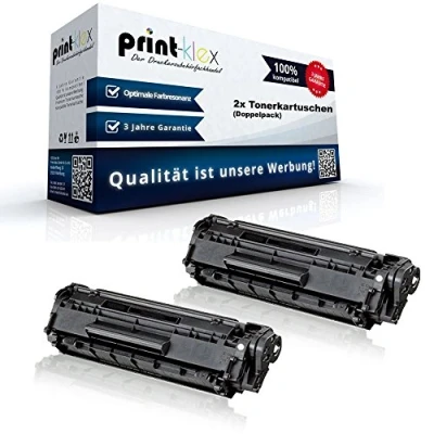Abbildung von 2X Print Klex Tonerkartuschen kompatibel für HP Laserjet Pro MFP M120 Series M125a M125nw M125rnw M126a Black Schwarz CF 283 A 283A Doppelpack Office Serie