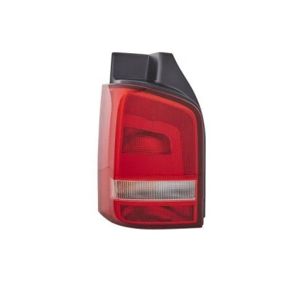 Abbildung von HELLA 2SK 010 318 071 Rückleuchte links P21/5W, P21W, PY21W, R10W 12 glasklar, Rot mit Glühlampen Lampenträger VOLKSWAGEN: Transporter 5