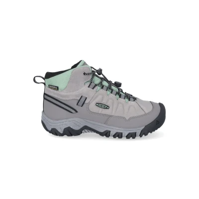 Abbildung von KEEN Unisex Kinder Targhee 4 Mid Waterproof Wanderstiefel, Alloy/Granite Green