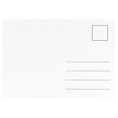 Abbildung von Ideen mit Herz 100 Blanko Postkarten, weiß Din A6, 10,5cm x 14,8cm bedruckbar stabile Ausführung, 300 g/m²