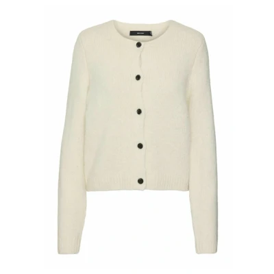 Abbildung von Vero Moda Vmnovah Oneck Strickjacke, Damen, Größe: XS, Birch