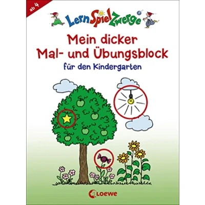 Abbildung von LernSpielZwerge Mein dicker Mal und Übungsblock für den Kindergarten: Beschäftigungsblock Kinder ab 4 Jahre (LernSpielZwerge Sammelblock)