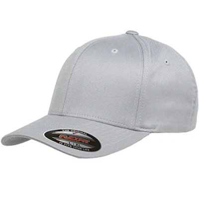 Abbildung von Flexfit Herren Athletic Baseball Fitted Cap Verschluss, silber, L XL EU