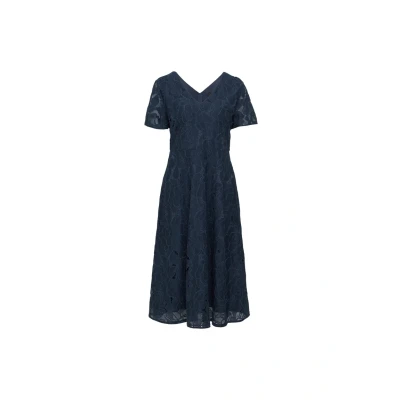 Abbildung von s.Oliver Black Label Ausgestelltes MIT UND Freizeitkleid, Damen, Größe: 34, Navy