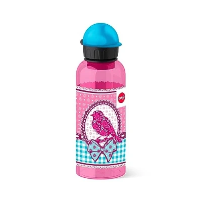 Abbildung von Emsa Kinder Trinkflasche 518130 600 ml Sicherheitsverschluss 100 % dicht BPA frei Teens Birdy Bow Tritan, Vogel, 7.5 x 21.4 cm
