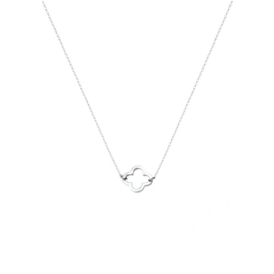Abbildung von Elli Cloverleaf Halskette silvercoloured, Damen, Größe: 40, Silver coloured
