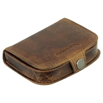 Abbildung von Greenland Nature Luxus Leder Schüttelbörse kleine Geldbörse mit Fotonetzfach 10 cm Serie: Montana