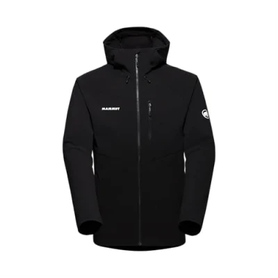 Abbildung von Mammut Ultimate Comfort SO Hooded Softshelljacke, Herren, Größe: XXL, Black