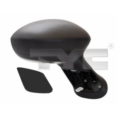 Abbildung von Außenspiegel Tyc 309 0064 links schwarz für elektr.Spiegelverstellung, konvex FIAT: Punto Evo Hatchback, Grande III Hatchback