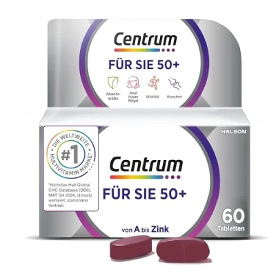 Abbildung von Centrum für Sie 50+, 60 St. Hochwertiges Nahrungsergänzungsmittel speziell Frauen ab 50 zur täglichen Komplettversorgung mit Mikronährstoffen