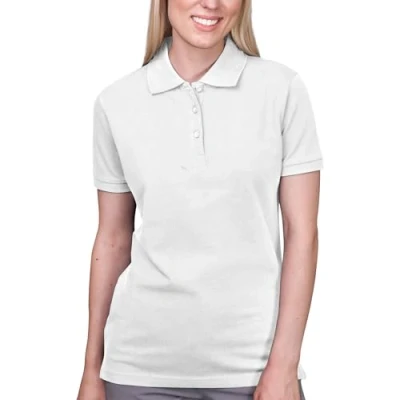 Abbildung von HRM Damen Heavy Stretch Polo, weiß, Gr. XL I Premium Polo Shirt aus 95% Baumwolle &amp; 5% Elasthan Basic Polohemd bis 40C waschbar Hochwertige nachhaltige Oberteile Workwear
