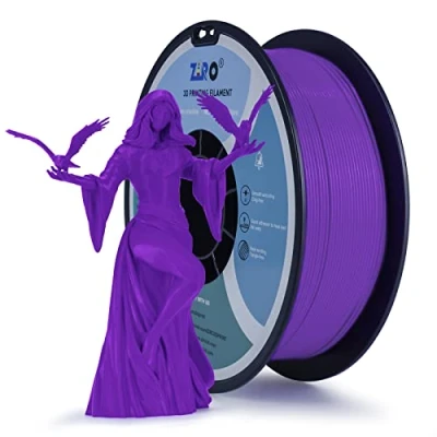Abbildung von ZIRO PLA Filament 1.75mm, 3D Drucker Basic Color Series 1.75mm 1kg (2.2lbs), Maßgenauigkeit +/ 0,03mm, Lila