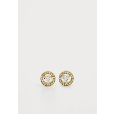 Abbildung von Guess Damen Ohrringe Ohrstecker Herz Goldfarben/Weiß JUBE04669JWYGT U